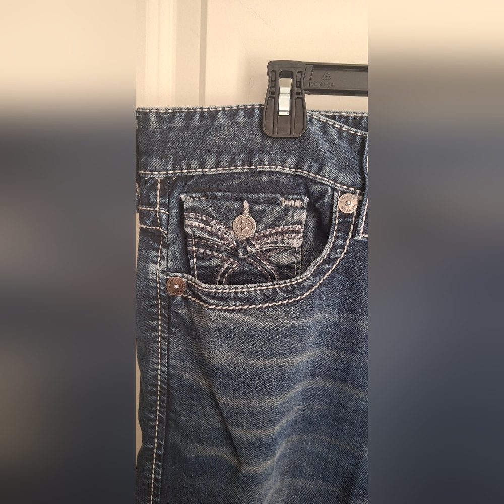 Big Star Pioner Boot Womens Blue Denim Jeans Sz 36R Western - Picture 6 of 11